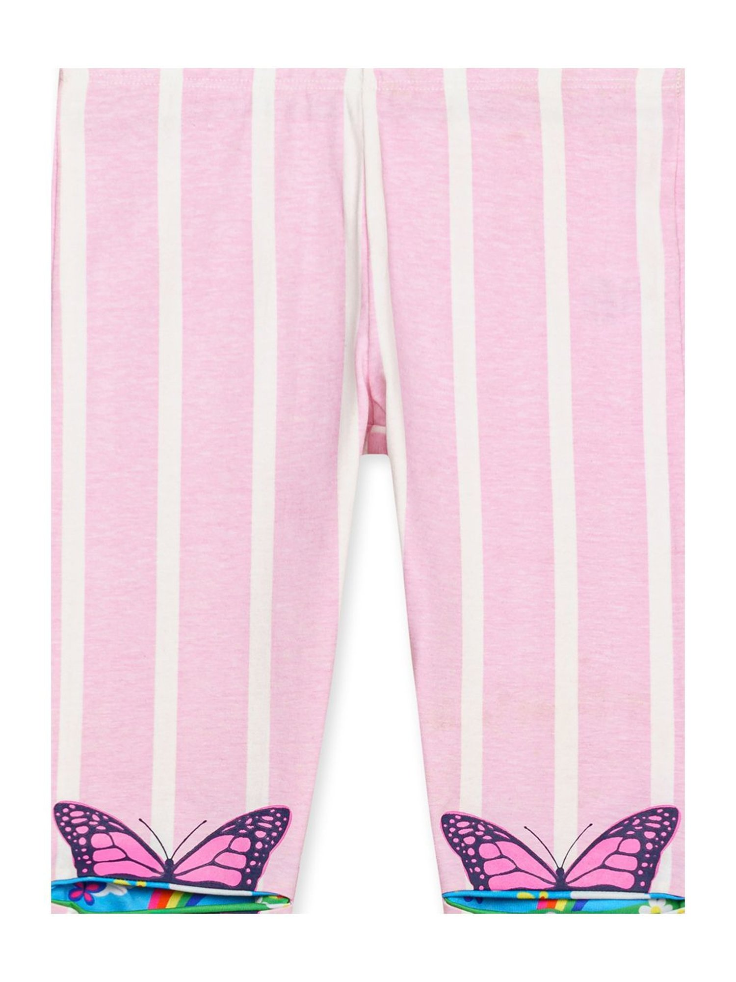 H by Hamleys Girls Pink Striped Leggings