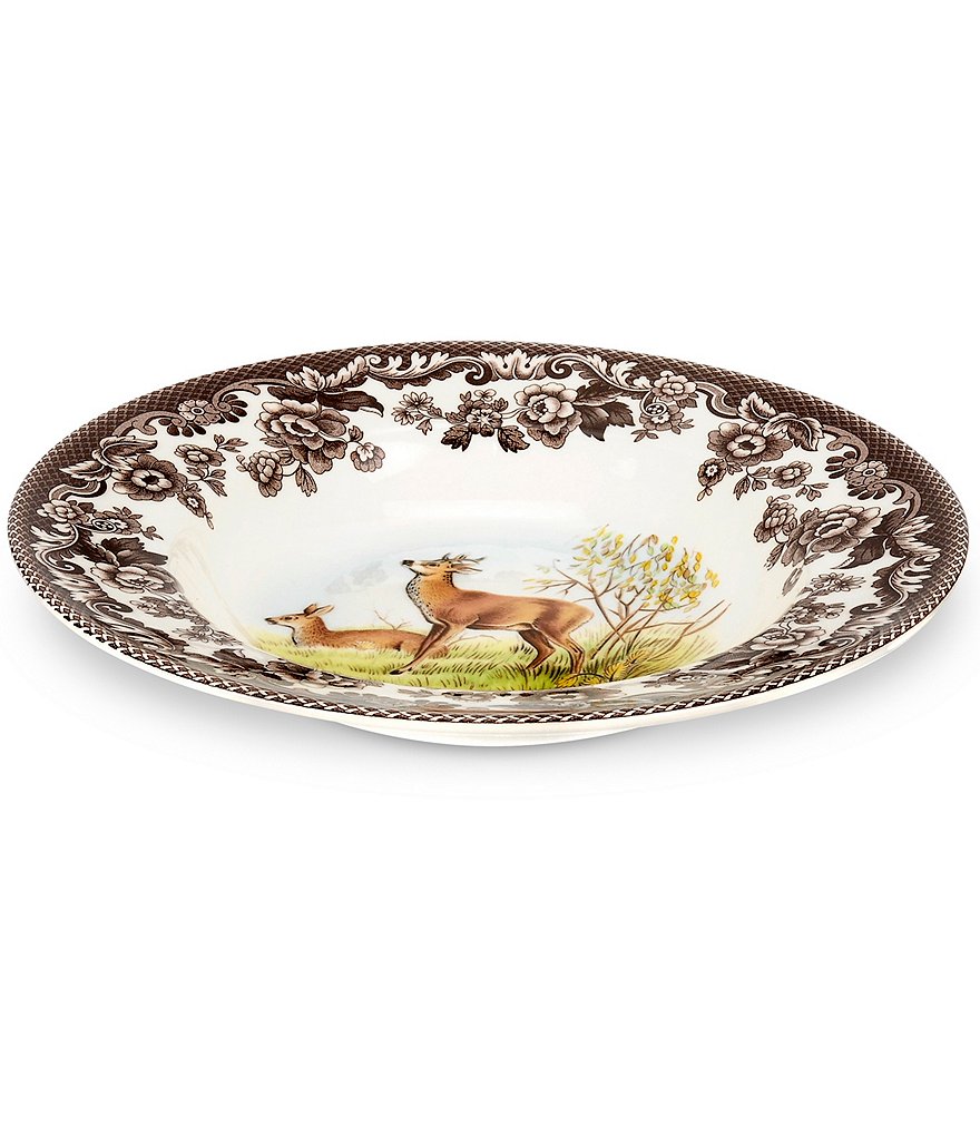 Spode Festive Fall Collection Woodland Deer Soup Plate