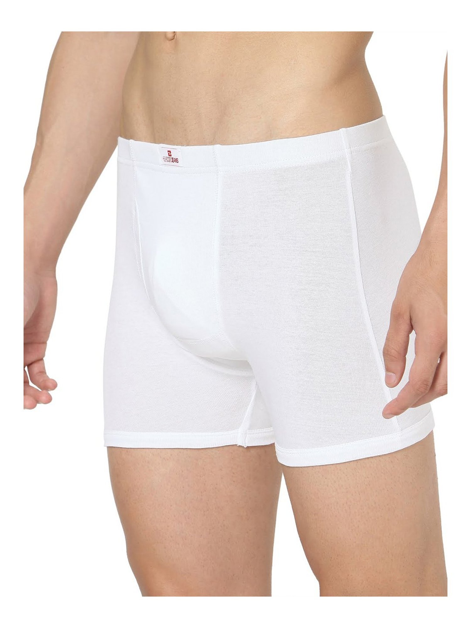 UnderJeans by Spykar White Trunks - Pack of 2