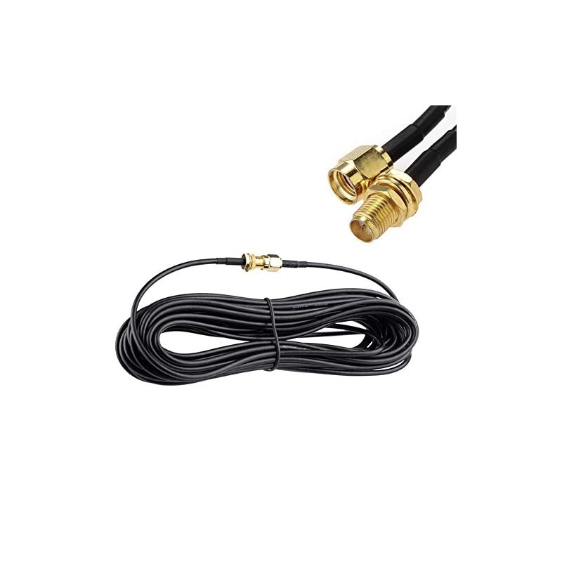 9M30ft RPSMA WiFi Antenna Extension Cable Coaxial Extension Cable Male to Female Connector for Wireless LAN Router Bridge amp Other External Antenna Equipment Not for TV