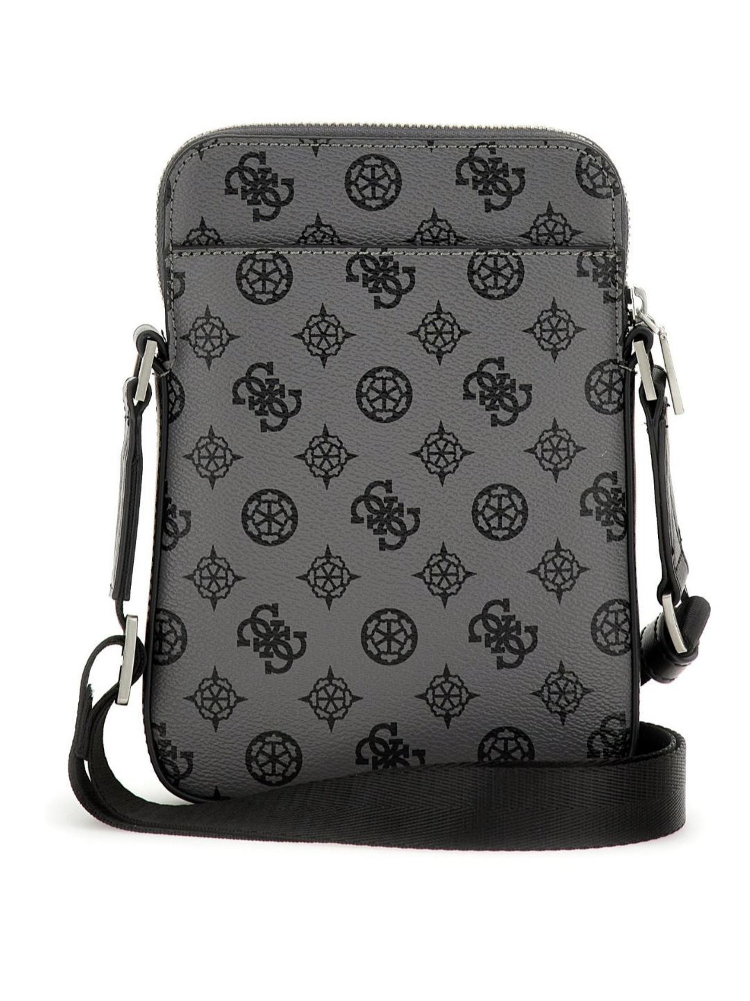 HiLEDER Brown Textured Small Leather 12 inch Cross Body Bag