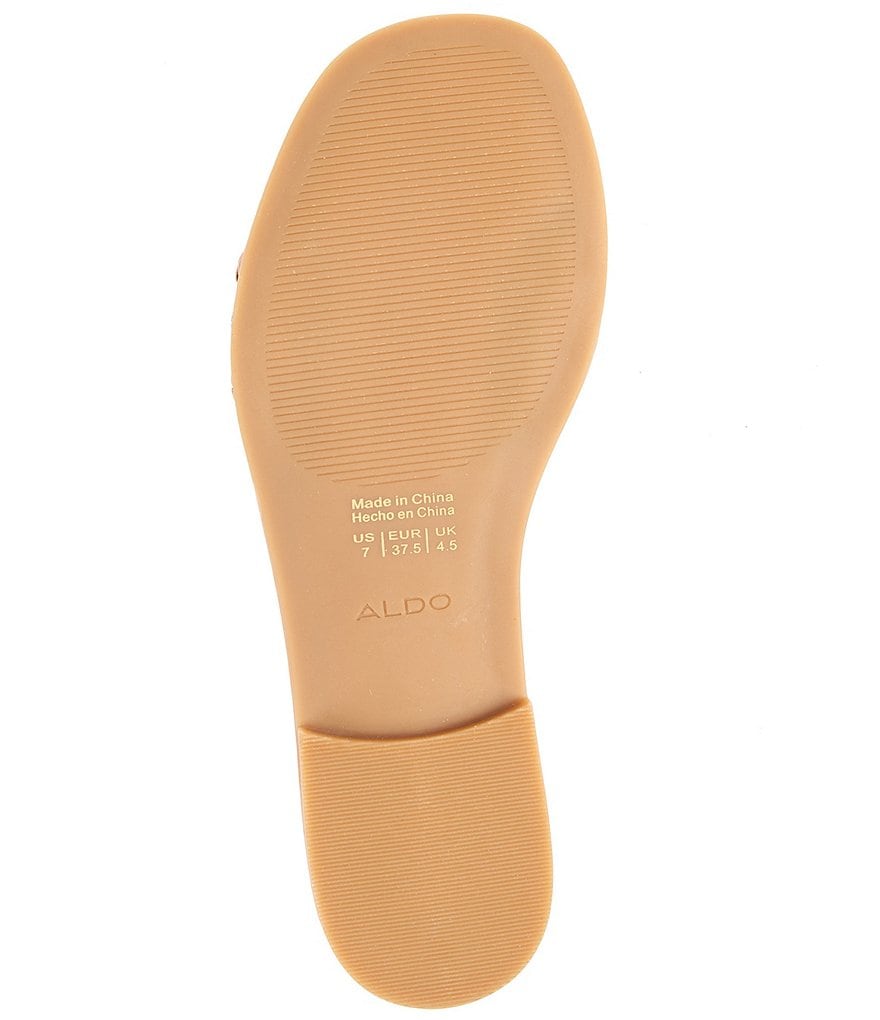 ALDO Lothelalian Braided Snake Print Flat Sandals