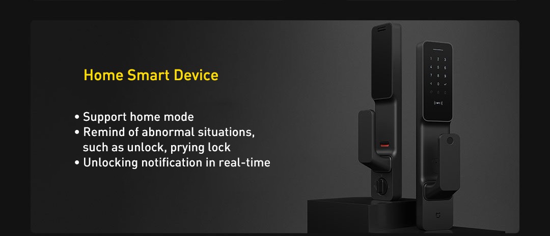 Xiaomi Mijia Push-pull Smart Door Lock BLACK US Plug