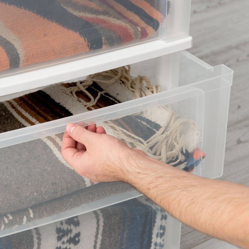 IRIS 6 Drawer Wide Chest White