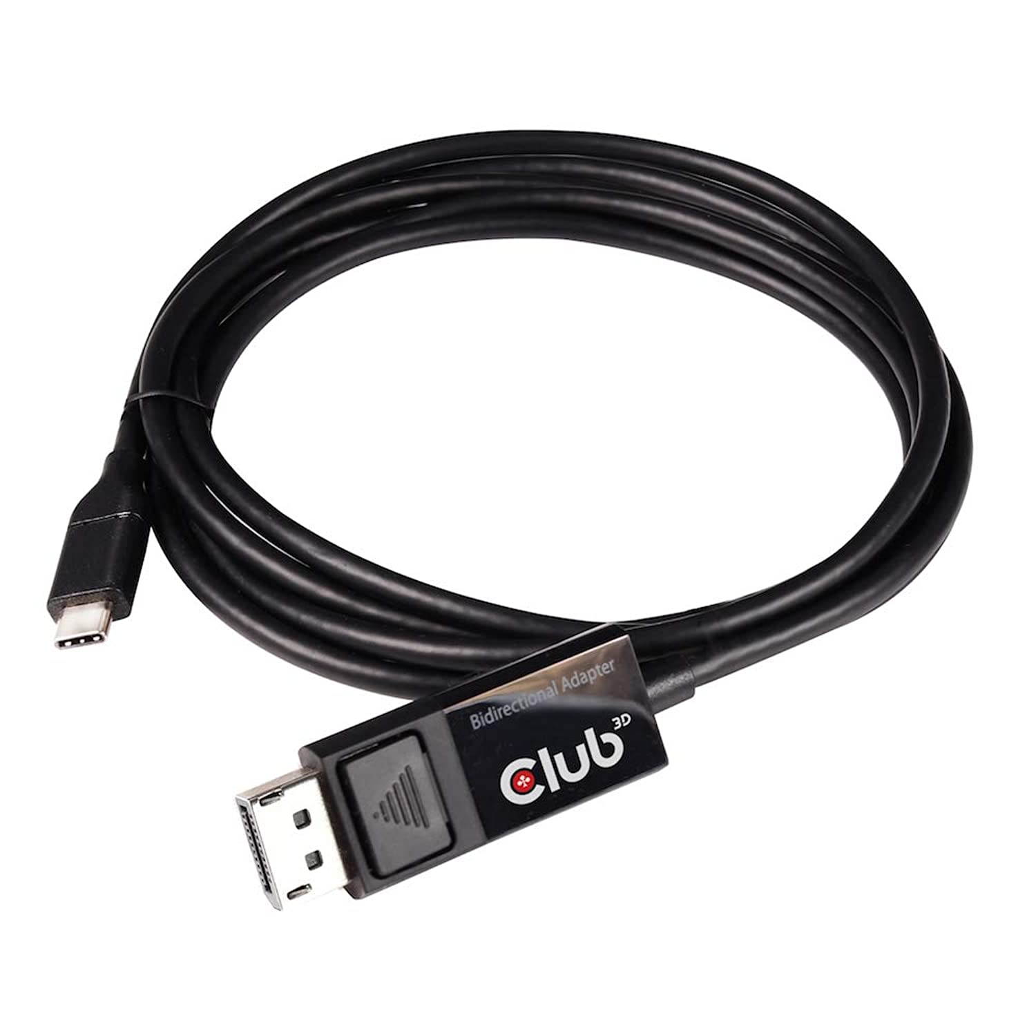Club 3D USB C to Displayport Cable 1.4 8K 60Hz, 4K 120Hz and Displayport to USB C bi-Directional 1.8 Meter/6 Feet HDR Support.
