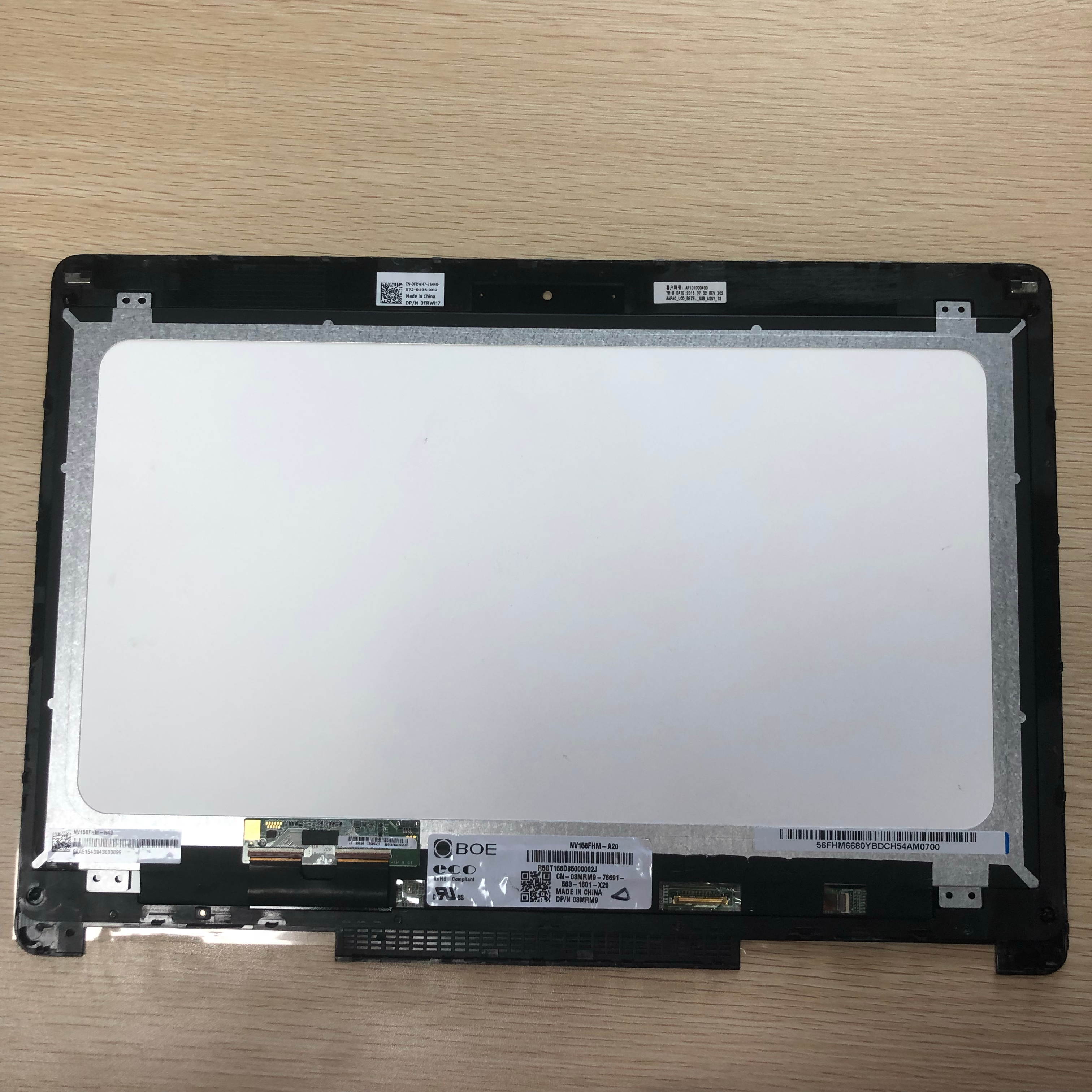 15.6'' Touch Screen For Dell 7558 W/ Digitizer Glass Bezel FHD LCD Assembly 0CGR5T CGR5T Ships Today Tested