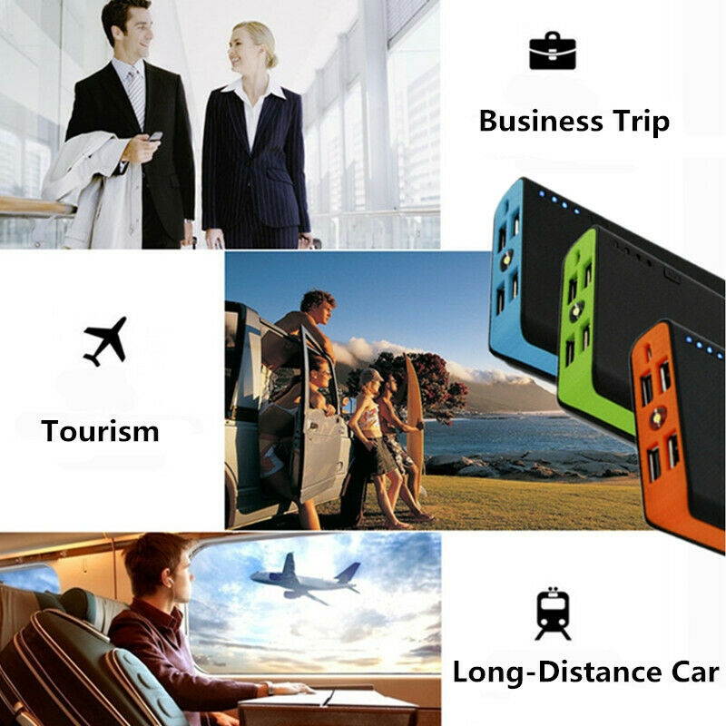 2000000mAh Portable Power Bank 4USB LCD LED External Charger for Cell Phone 2020