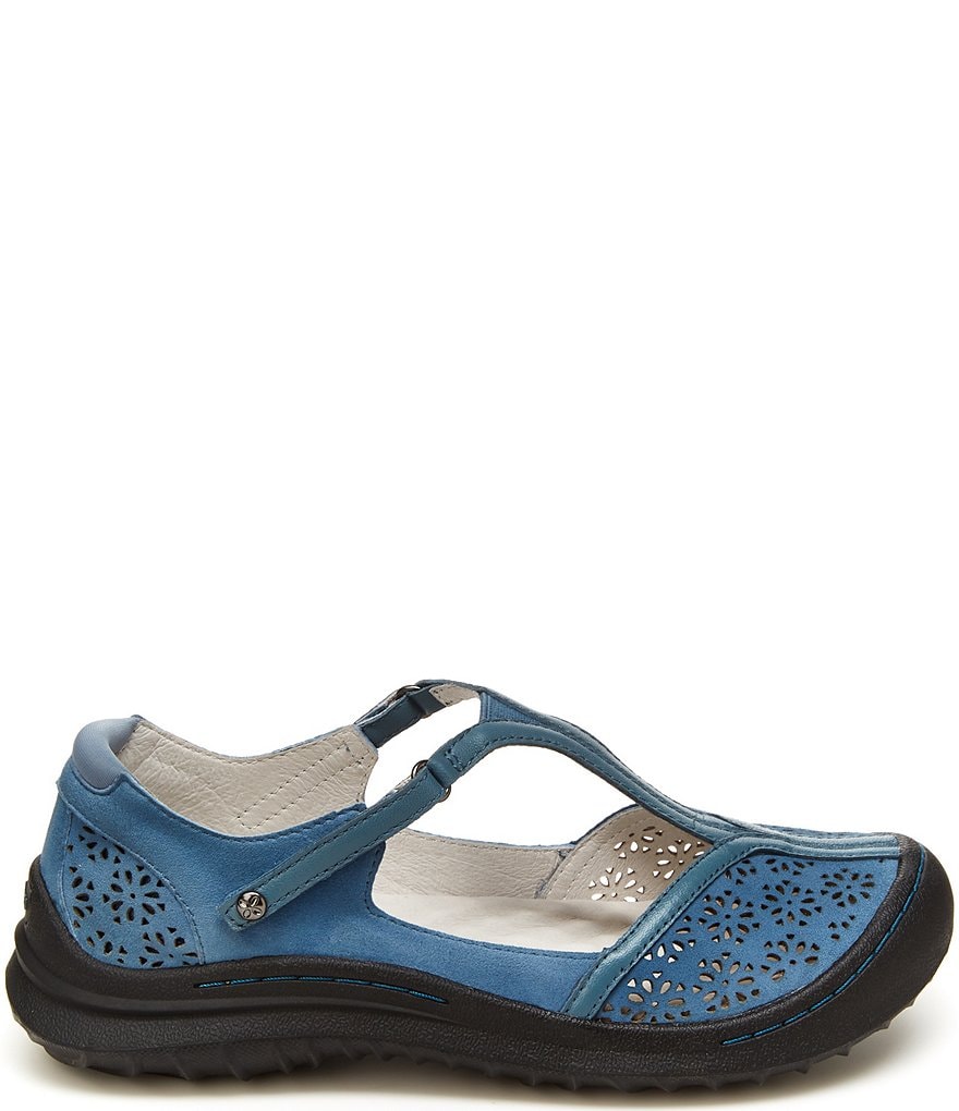 Jambu Creek Leather T-Strap Flat Shoes
