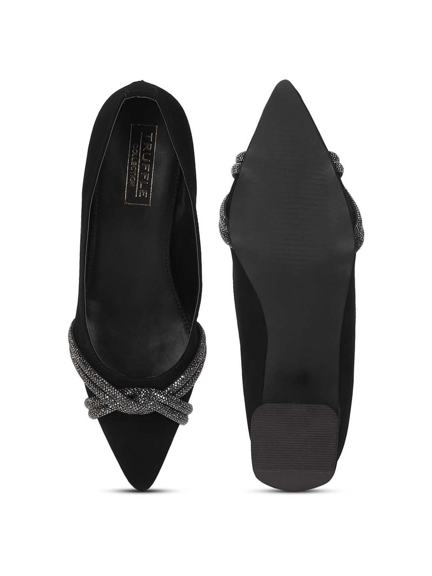 Truffle Collection Women's Black Casual Pumps