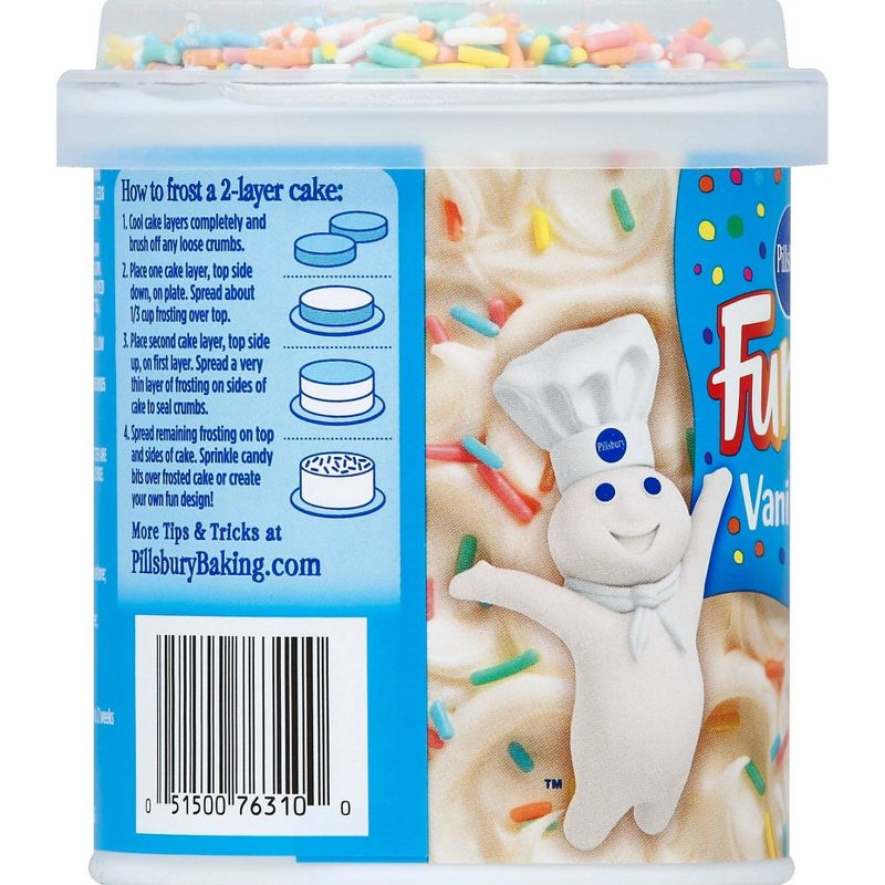 Pillsbury Funfetti Vanilla Flavored Frosting - 15.6oz