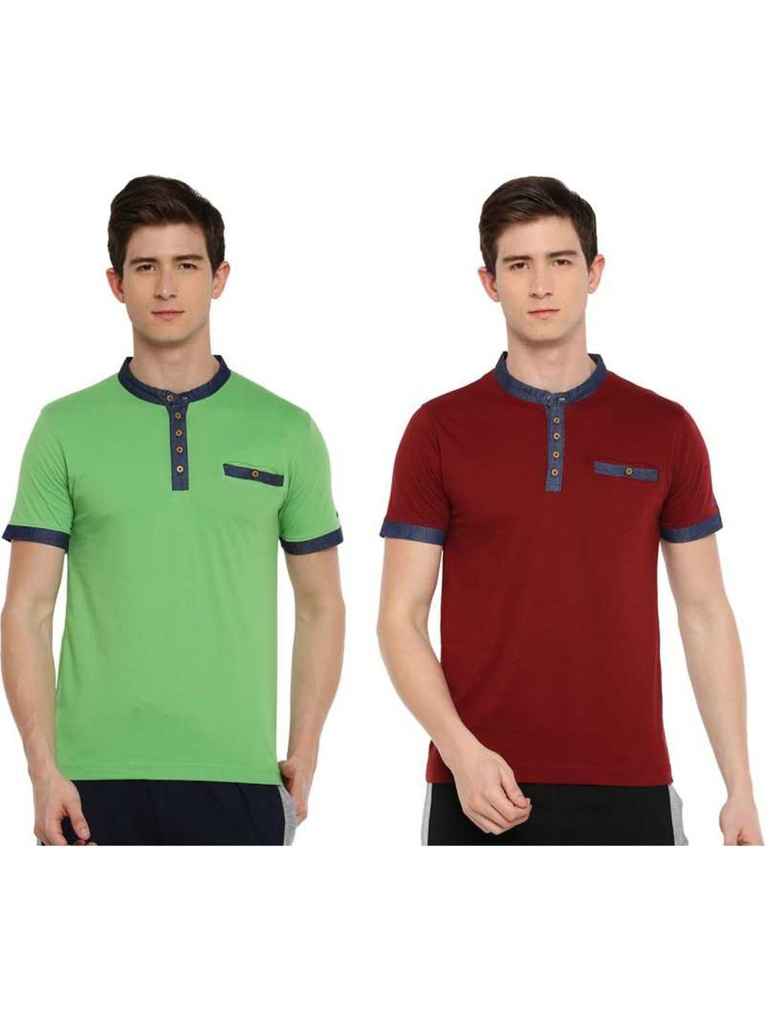 Dollar Mutlicolored Regular Fit T-Shirt (Pack of 2)