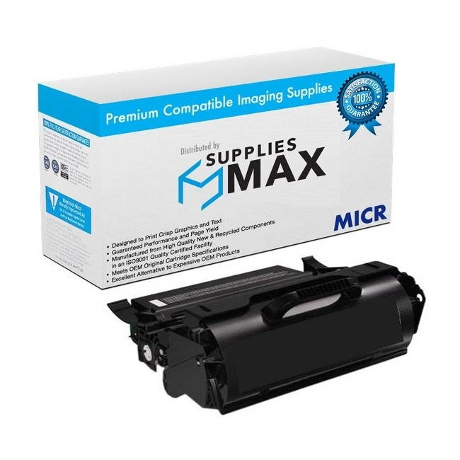 SuppliesMAX Compatible Replacement for MicroMICR Corp MICR-TLN-644 MICR Toner Cartridge (21000 Page Yield) - Equivalent to Lexmark 64035HA / 64015HA