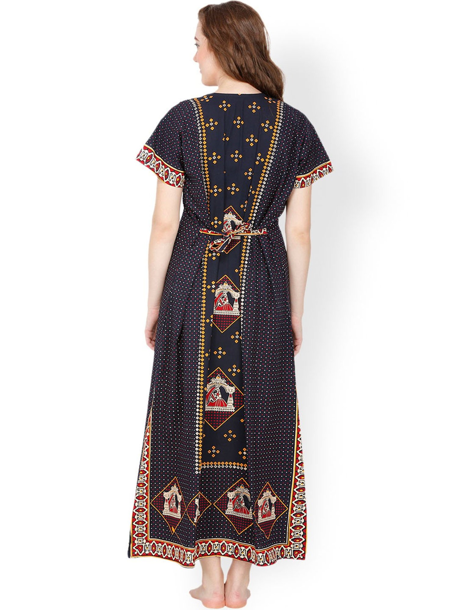 Secret Wish Navy Printed Nighty