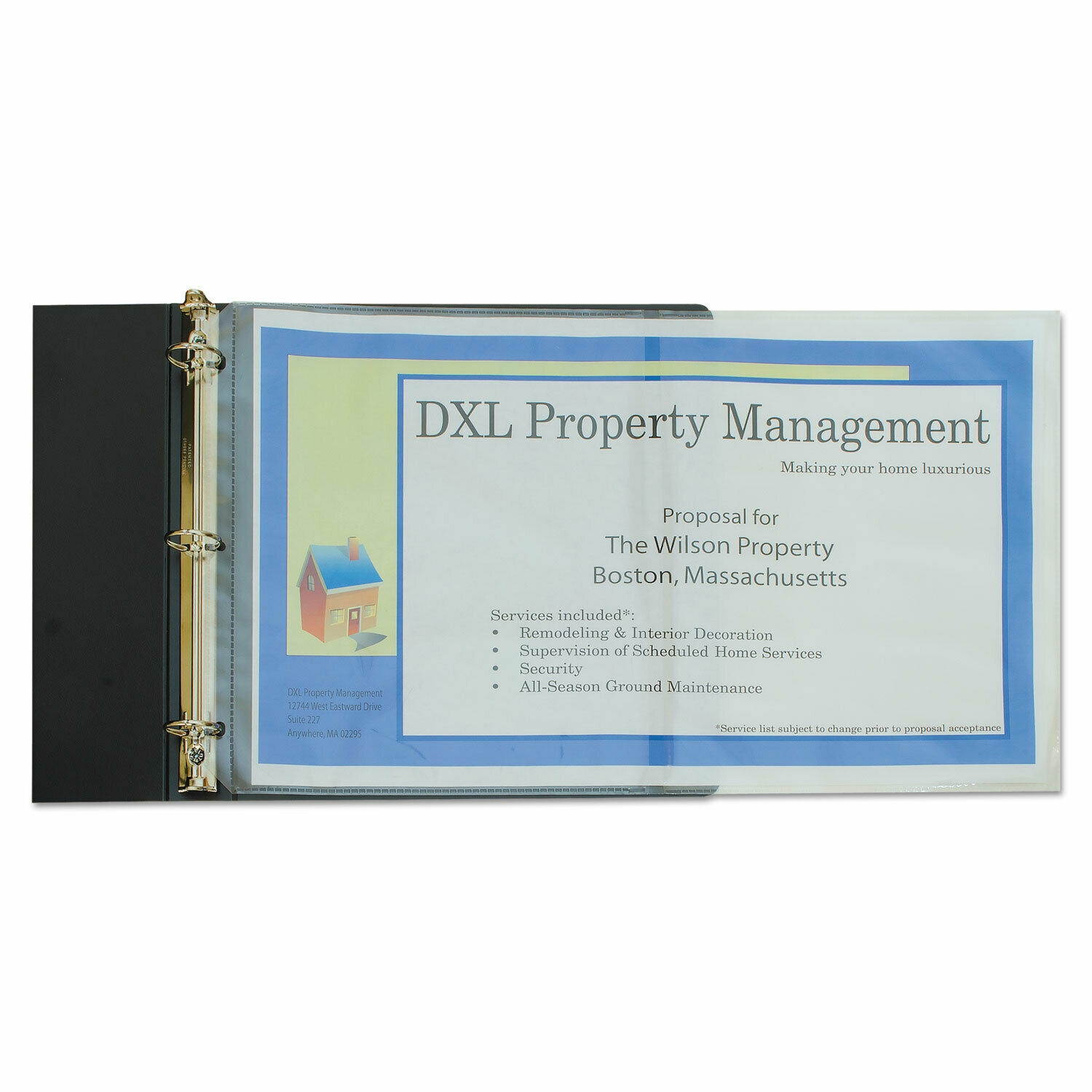 C-Line Panoramic Fold-Out Poly Sheet Protector Center Loading Clear 17 x 11 25