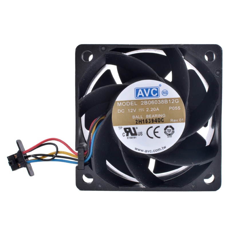 COOLING REVOLUTION DL180 G6 530748-001 2B06038B12G 6cm 60mm fan 60x60x38mm DC12V 2.20A large air volume server cooling fan