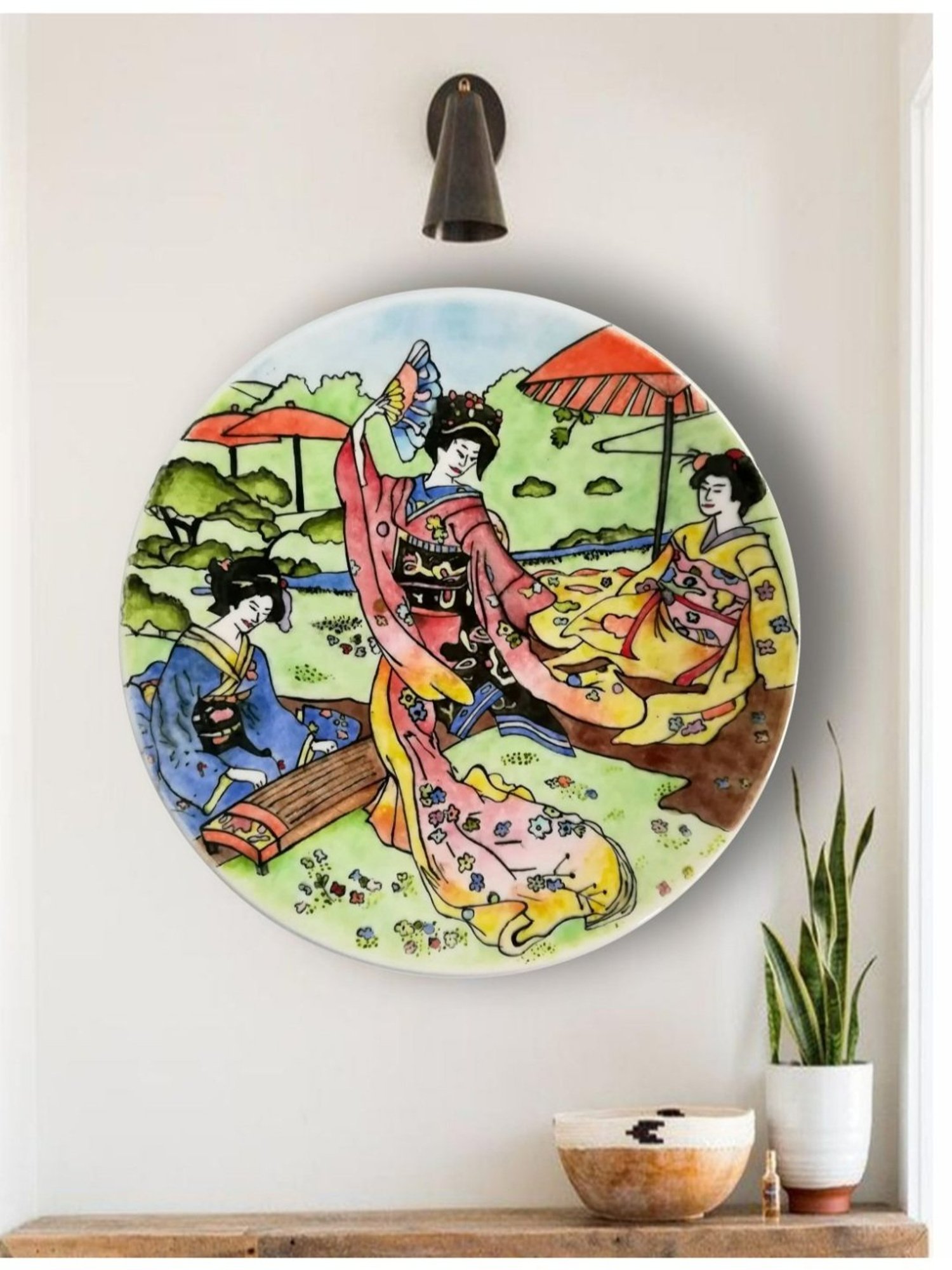 The Art House Abstract Multicolor Canvas Painting