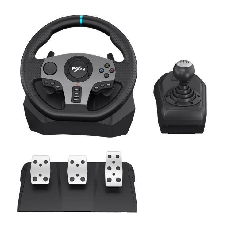 PXN-V9 racing game steering wheel compatible with PC/PS3/PS4/Xboxone/Switch 900 degrees