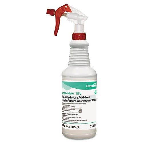 Bath Mate Acid-Free RTU Disinfectant/Cleaner, Fresh, 32oz Spray Bottle, 12/CT DVO5516217