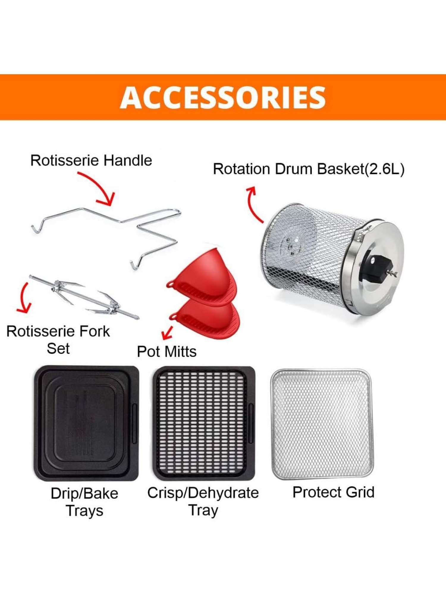 Prestige Nutrifry Black Plastic Electric Digital Touch Airfryer 4.5L