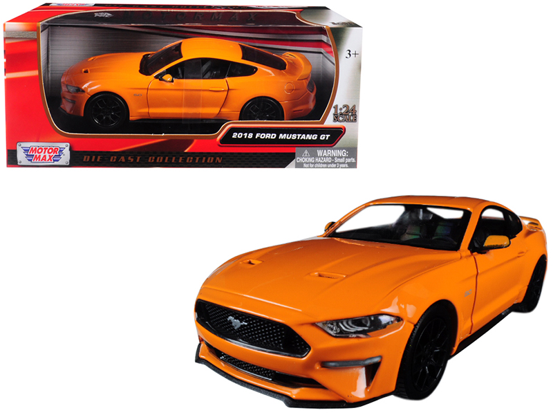 2008 Ford Shelby Mustang #08 "Terlingua" Orange and Black "Shelby Collectibles Legend" Series 1/18 Diecast Model Car by Shelby Collectibles