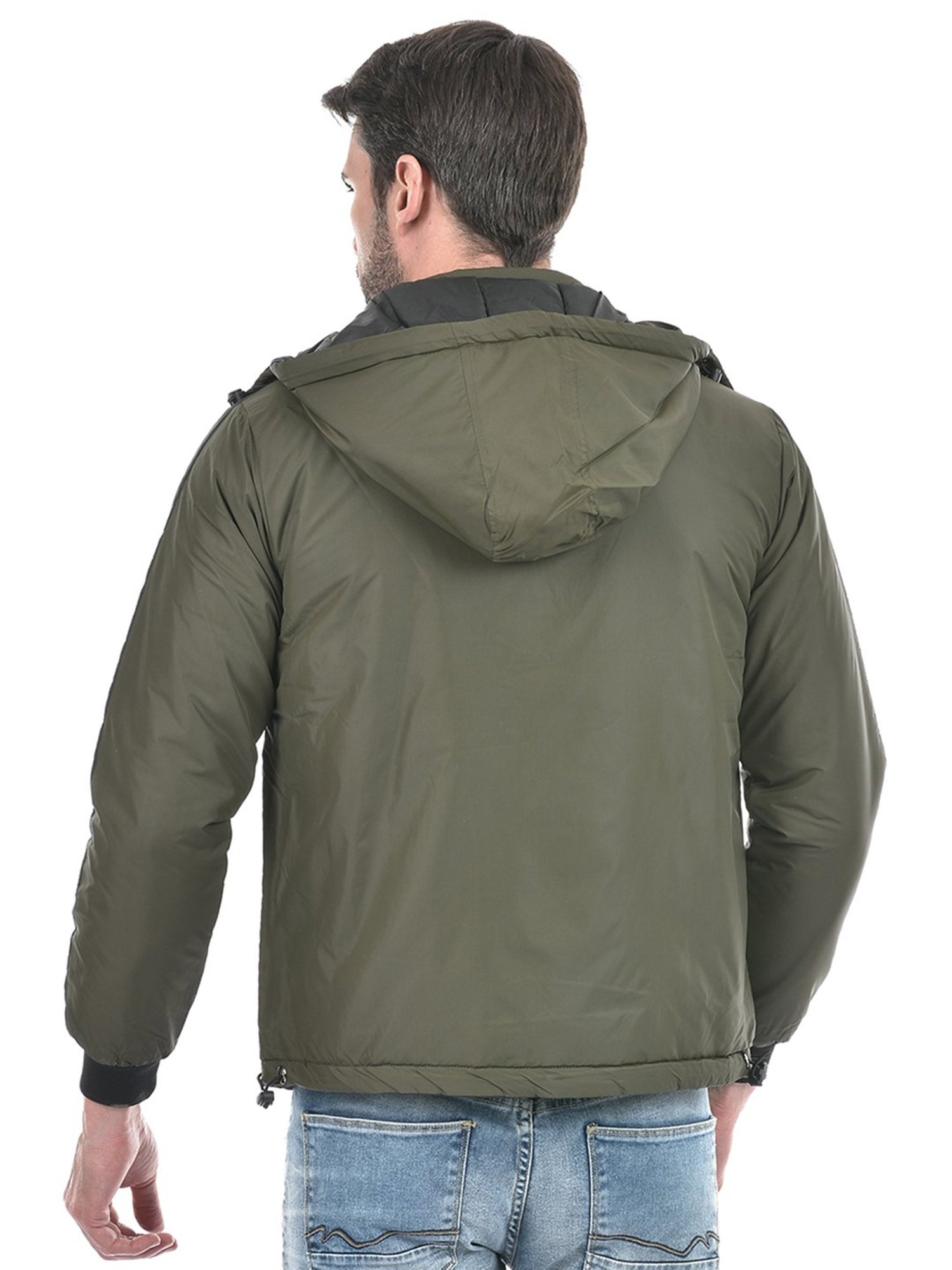 Integriti Olive & Black Regular Fit Reversible Jacket