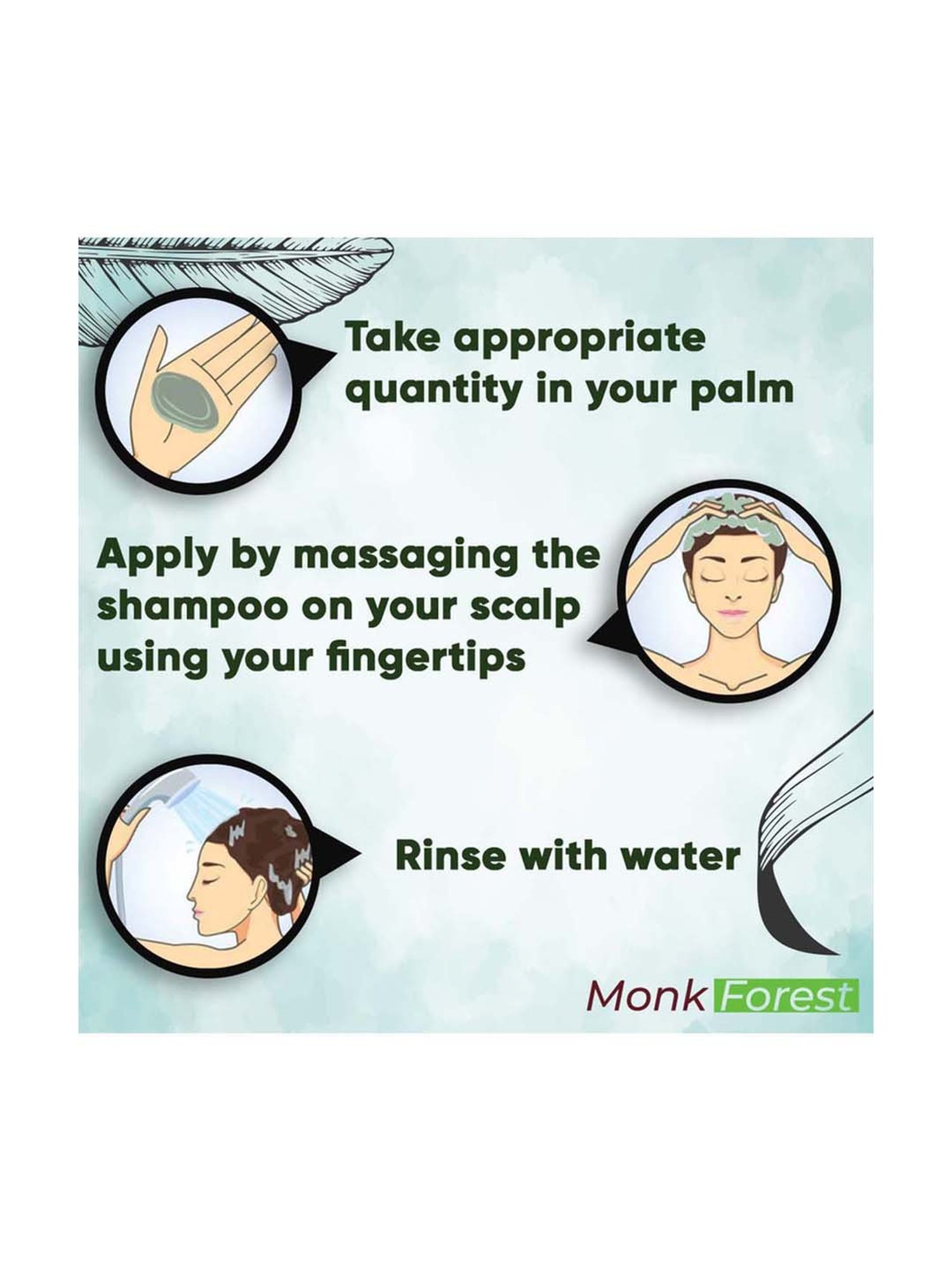 Monk Forest Hair Shampoo with Apple Foaming - 200 ml