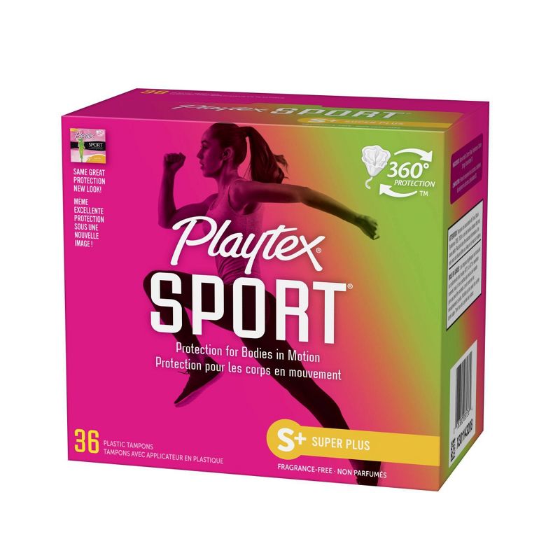 Playtex Sport Tampons - Plastic - Unscented - Super Plus - 36ct