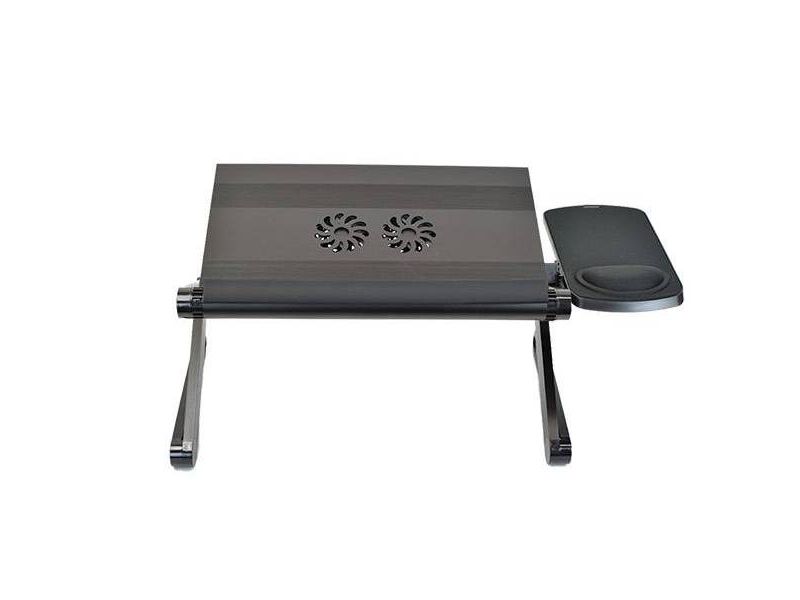 Workez Adjustable Laptop Cooling Stand & Lap Desk Black - Uncaged Ergonomics