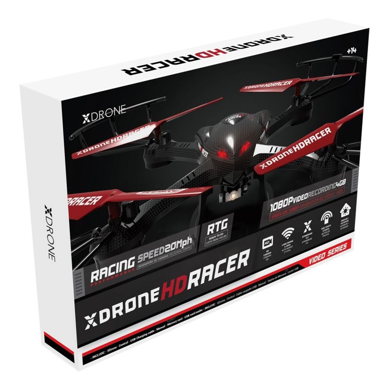 WebRC XDrone HD Racer Drone - Black