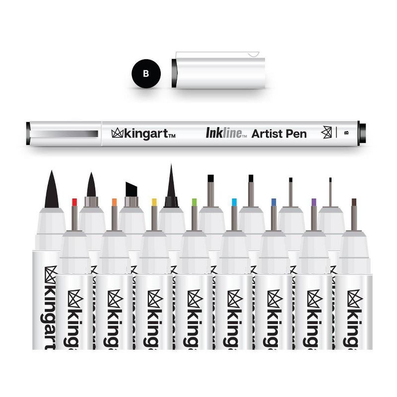 Kingart 16ct Inkline Fine Line Pen Set