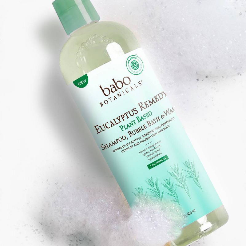 Babo Botanicals Eucalyptus Remedy Shampoo Bubble Bath & Wash - 15 fl oz