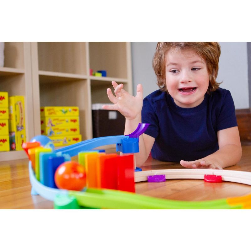 HABA Kulllerbu Kringel Domino Playset - 33 Piece Ball Track Starter Set