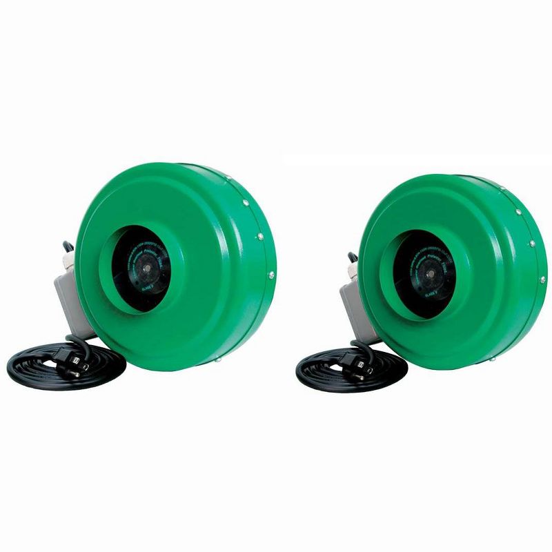 HYDROFARM ACDF6 Hydroponic Active Air 6" 400CFM & 4" 165CFM In-Line Fan Blowers