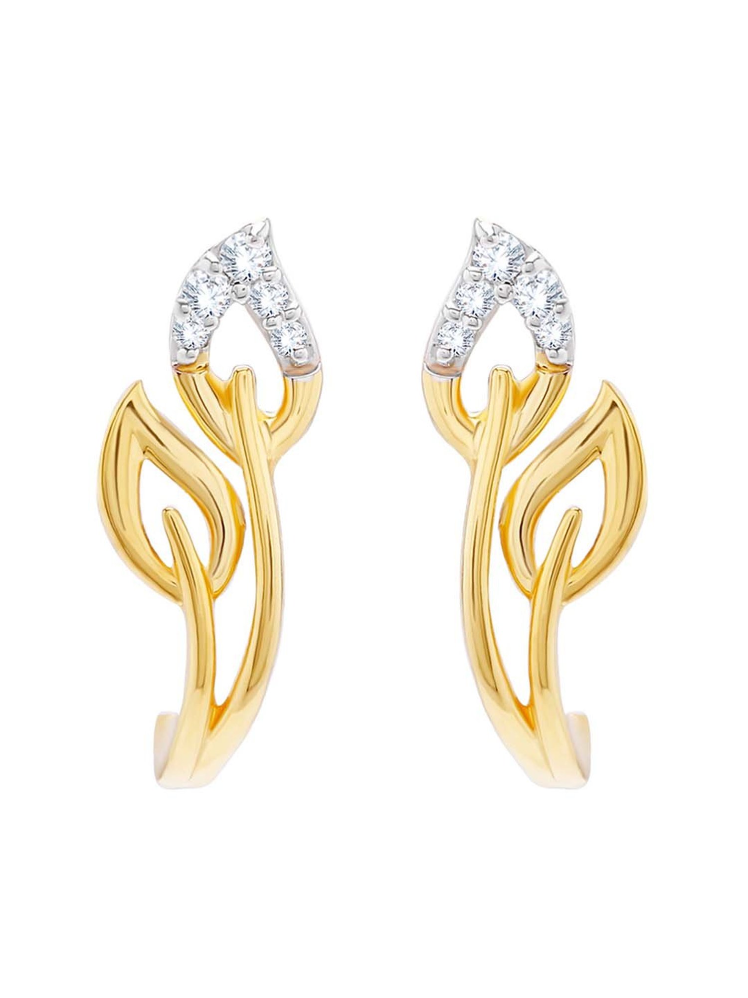 Waman Hari Pethe Jewellers 18k Gold & Diamond Earrings for Women