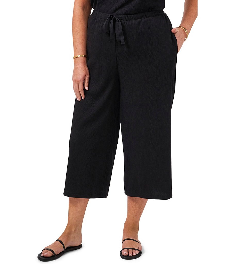 1. STATE Plus Size Cropped Drawstring Pants