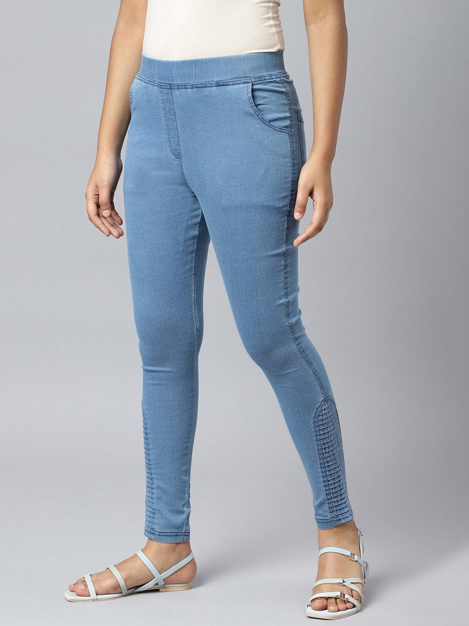 Elleven from Aurelia Blue Cotton Jeggings