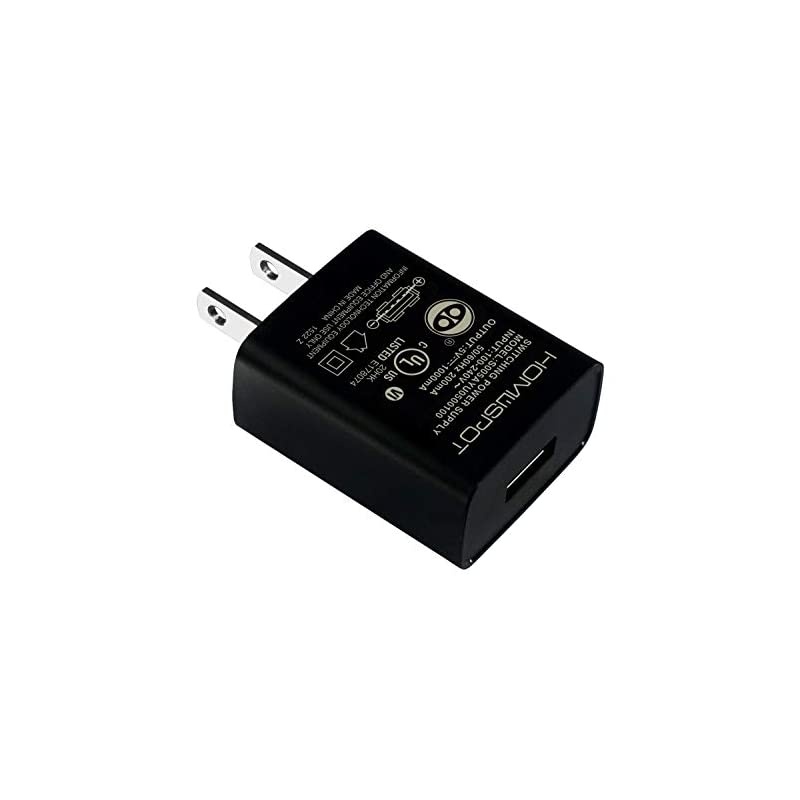 UL Listed Universal US 5V1A USB Wall Charger Plug in Door Power AC Adapter for Travel Office Home Use 2 Pack