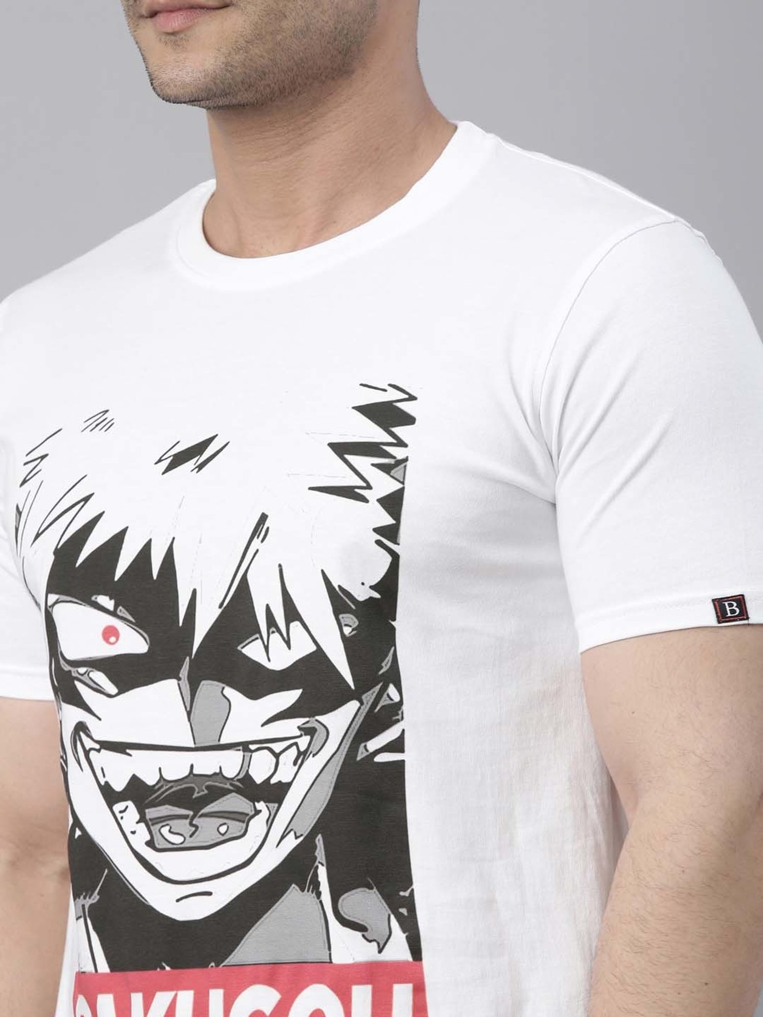 Bushirt White Cotton Crew T-Shirt