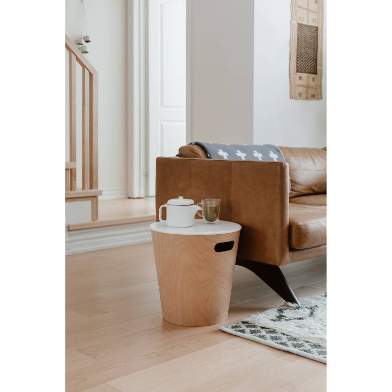 Woodrow Storage Stool Wood - Umbra
