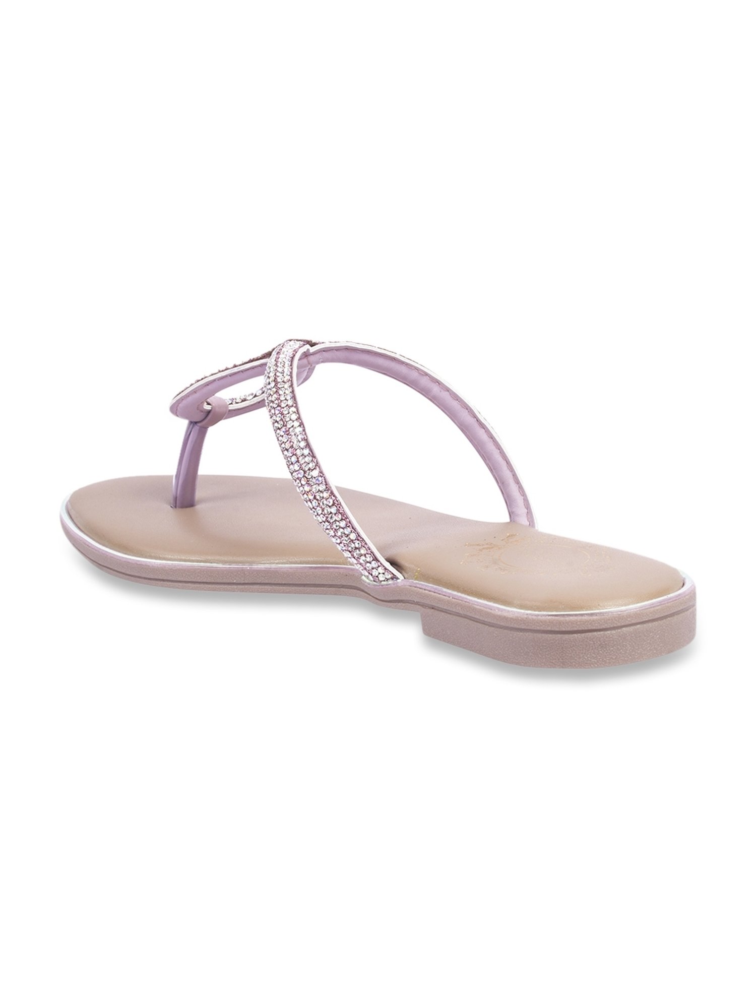 Shoetopia Women's Pink Thong Sandals