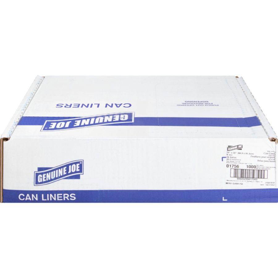 Genuine Joe High Density Can Liners 16 Gal 24"X33" 1000/CT CL 01756