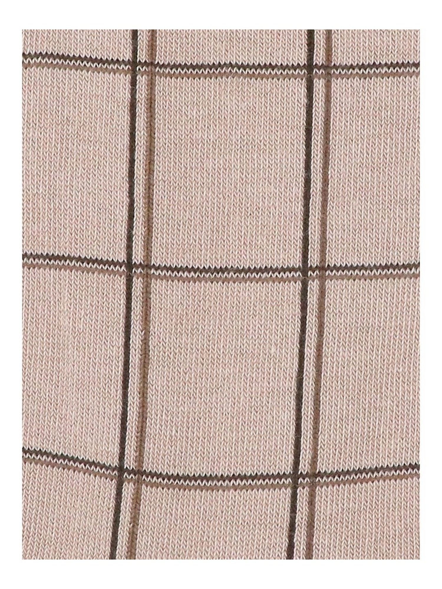 BALENZIA Cotton Checkered Calf Length Socks (Pack Of 6)