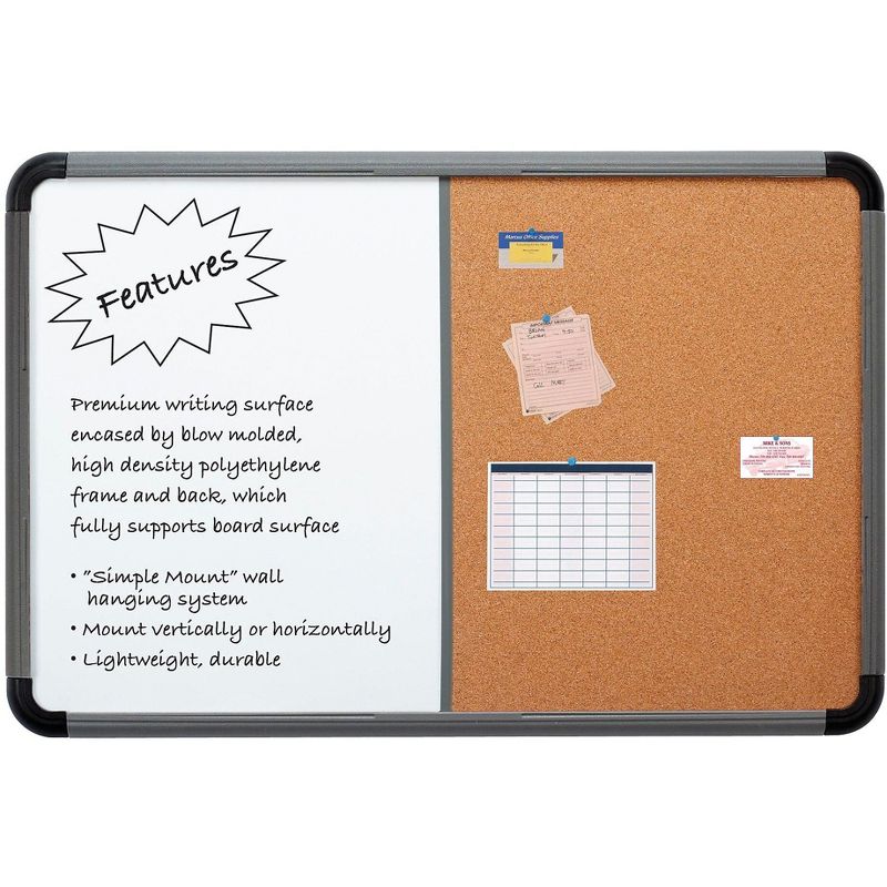 ICEBERG Ingenuity Combination Cork & Dry Erase 36047