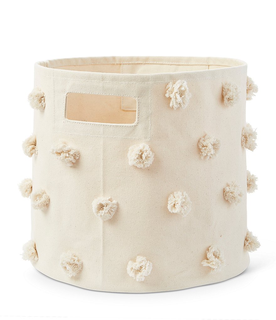 Edgehill Collection Hand-Woven Rattan Market Basket