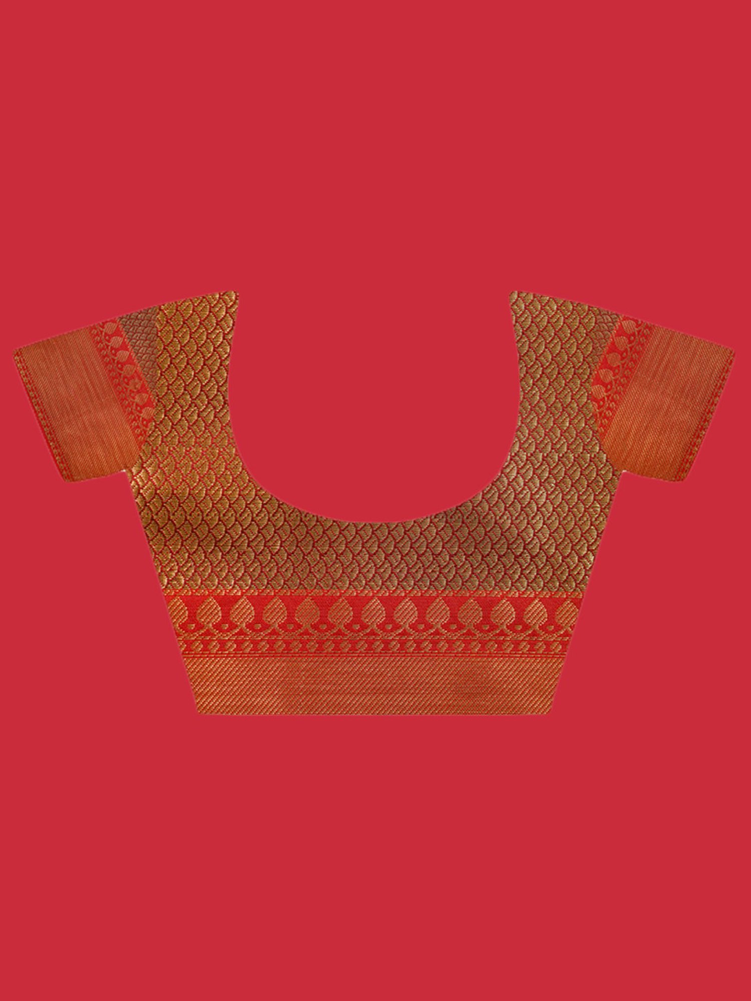 Banarasi Silk Works Green Woven Saree With Unstitched Blouse