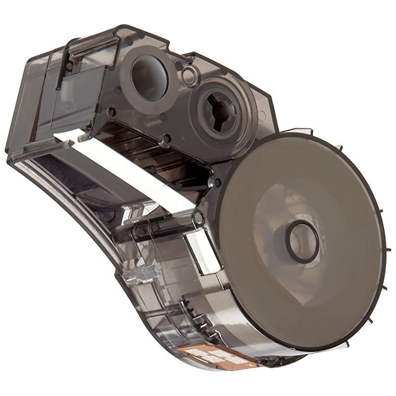 Authentic (M21-187-C-342) PermaSleeve Heat Shrink Tubing for Control Panels, Electrical Panels and Wire Harness Labeling, Black on White material - Designed for BMP21-PLUS and BMP21-LAB Label Printer