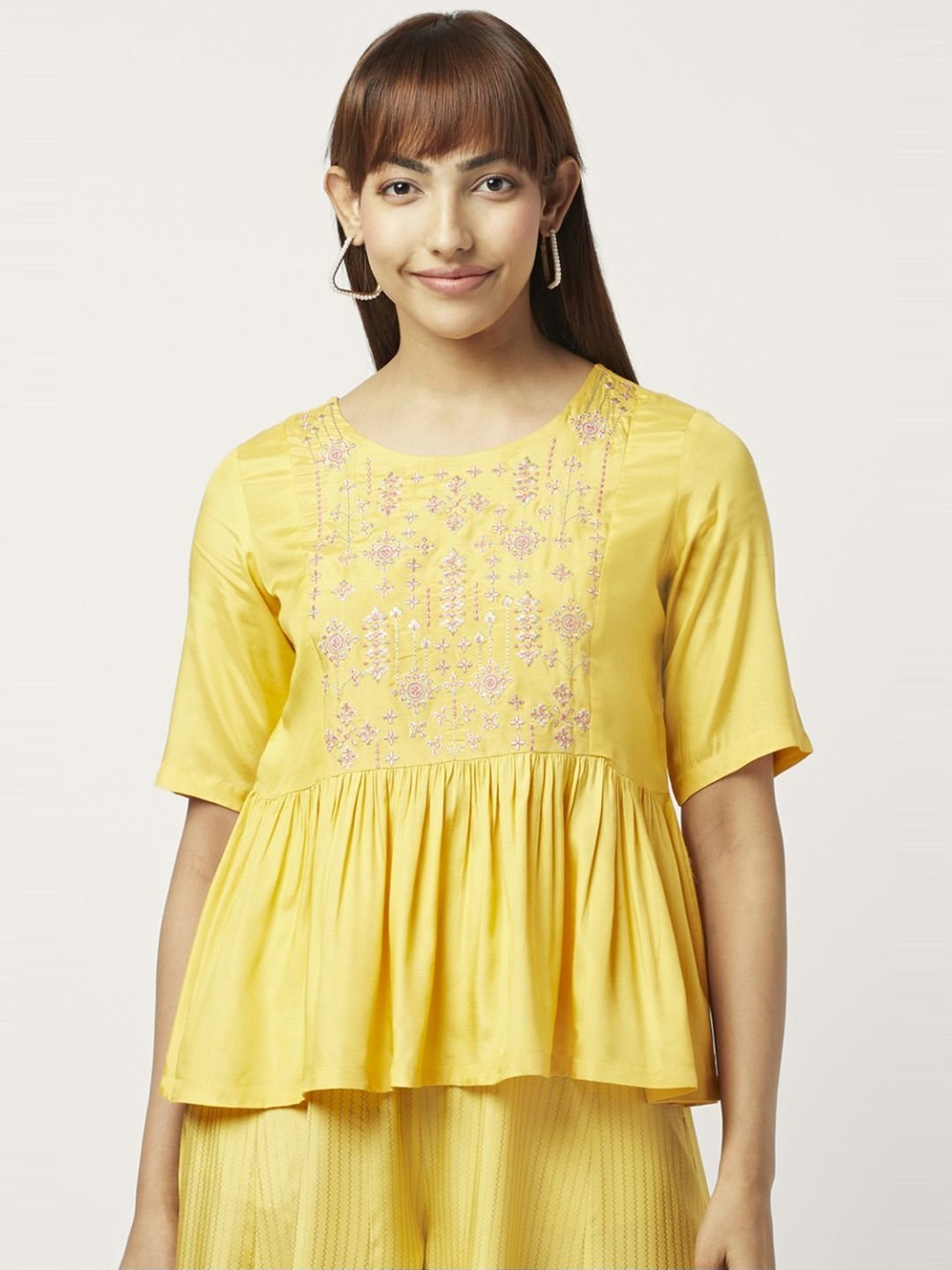 Fame Forever by Lifestyle White Cotton Printed T-Shirt