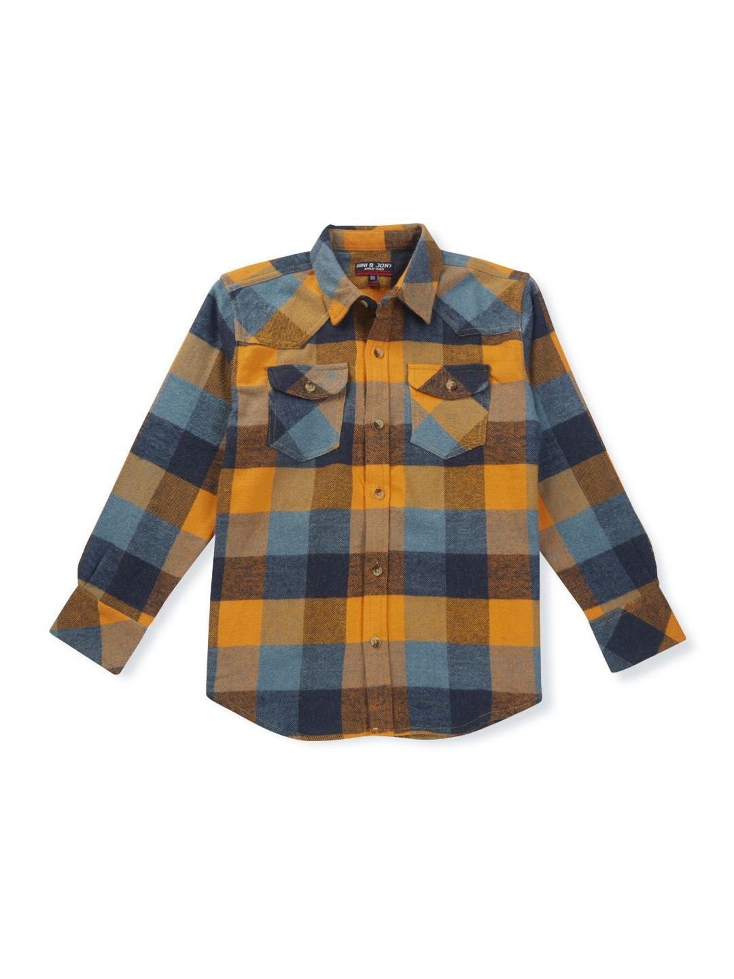 Gini & Jony Kids Multicolor Checks Full Sleeves Shirt