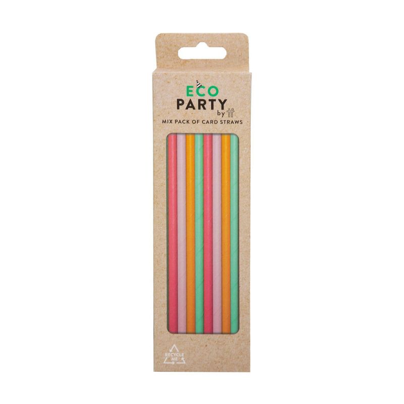 20pk Disposable Party Mixed Straws