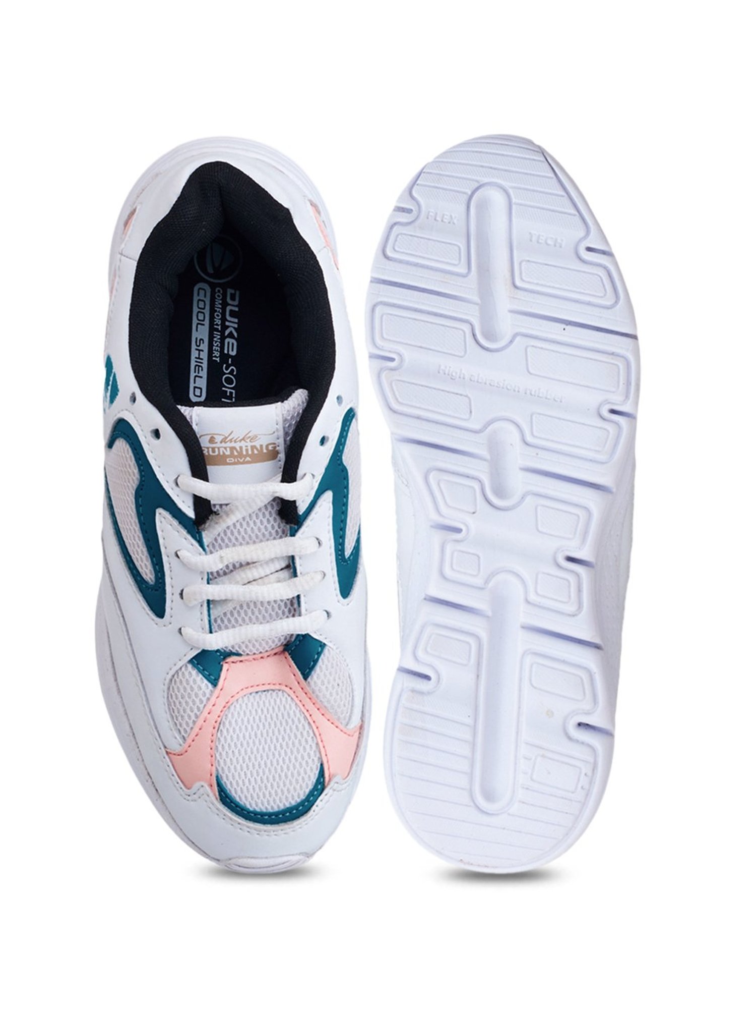 Duke Women's Off White Running Shoes